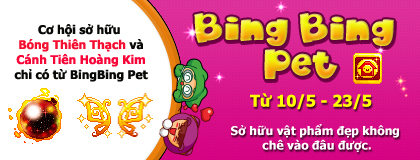 Sự kiện BingBing Pet