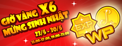 Giờ vàng X6 mừng sinh nhật