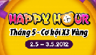 Happy hour đầu tháng 5