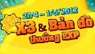 x3 EXP và Bản đồ thưởng EXP
