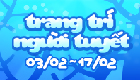 Trang trí người tuyết
