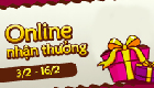 Online mỗi ngày - nhận ngay quà thưởng