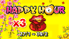 X3 Tiền vàng với Happy Hour