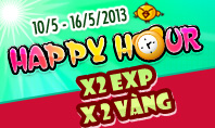 Happy Hour x2 Exp v&agrave; V&agrave;ng
