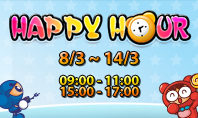 Happy Hour x3 Exp & V&agrave;ng