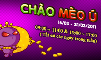 Thay đổi thời gian Ch&agrave;o M&egrave;o &Uacute;