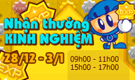 Nhận thưởng kinh nghiệm