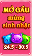 Mở Gấu mừng sinh nhật