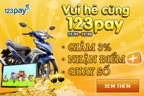 Vui H&egrave; C&ugrave;ng 123Pay - Nhận ng&agrave;n qu&agrave; tặng