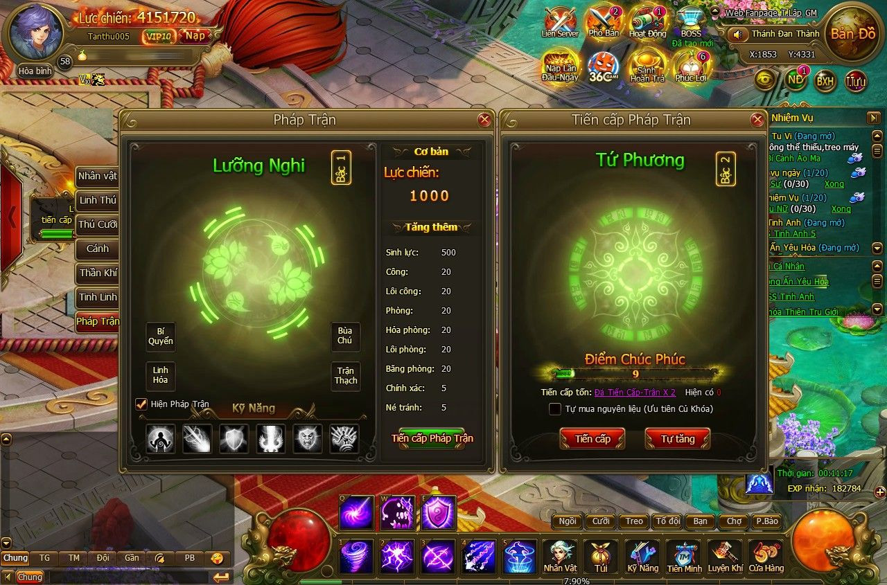 Webgame Tiên hiệp Bách Chiến Vô Song - Máy chủ Bách Chiến 1 Webgame Tiên hiệp Bách Chiến Vô Song - Khai Mở máy chủ Bách Chiến