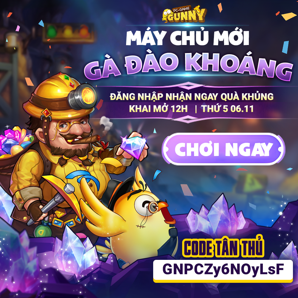 Sự kiện máy chủ mới: Gà Đào Khoáng
