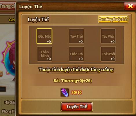 Huyền Thoại Dũng Sĩ - Luyện Thể