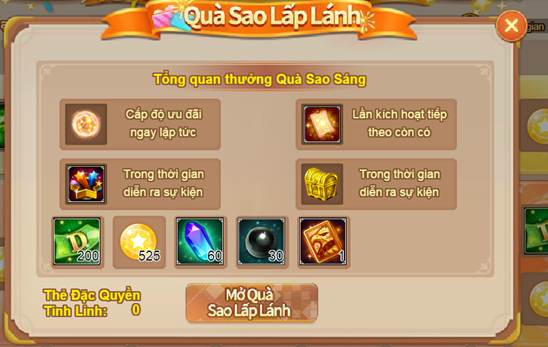 Quà Sao Sáng - Chi tiết