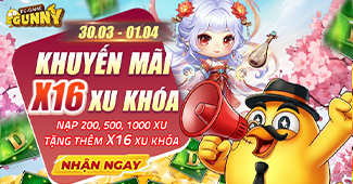 Khuyến mãi x16 Xu Khóa!