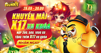 Khuyến mãi x17 Xu Khóa!