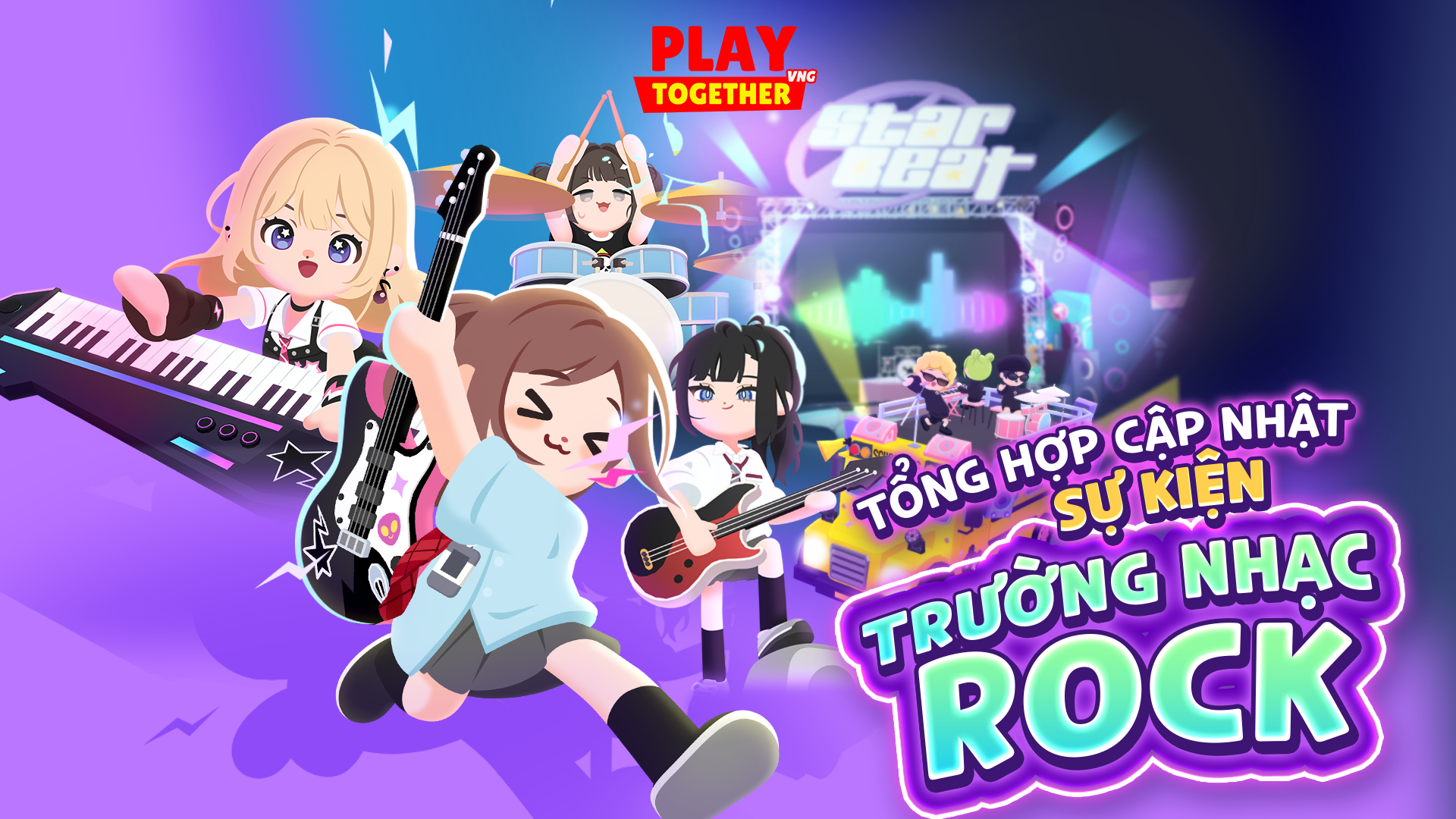 TỔNG HỢP CẬP NHẬT SỰ KIỆN MỚI TRƯỜNG NHẠC ROCK VÀ KỶ NIỆM 5 NĂM PLAY TOGETHER