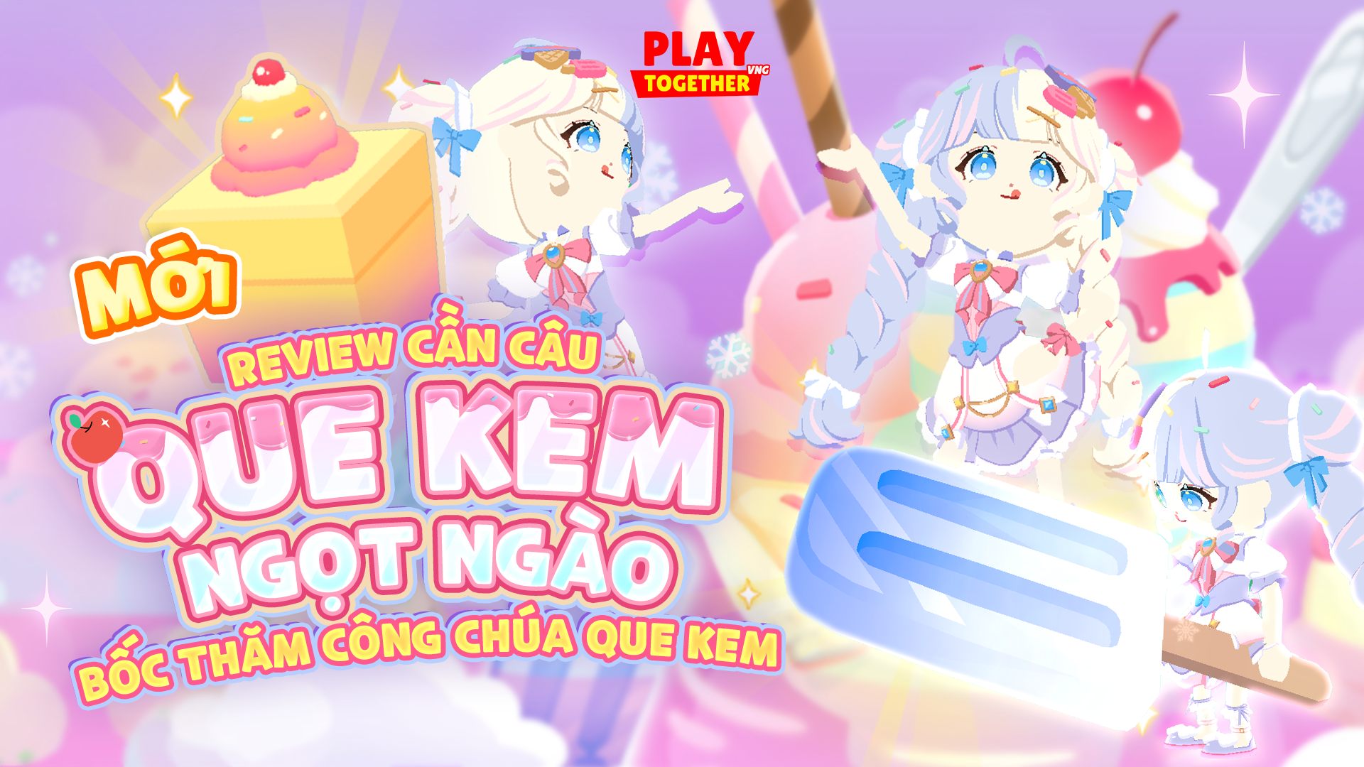 REVIEW HỘP BỐC THĂM MỚI SIÊU CUTE CÔNG CHÚA KEM QUE 