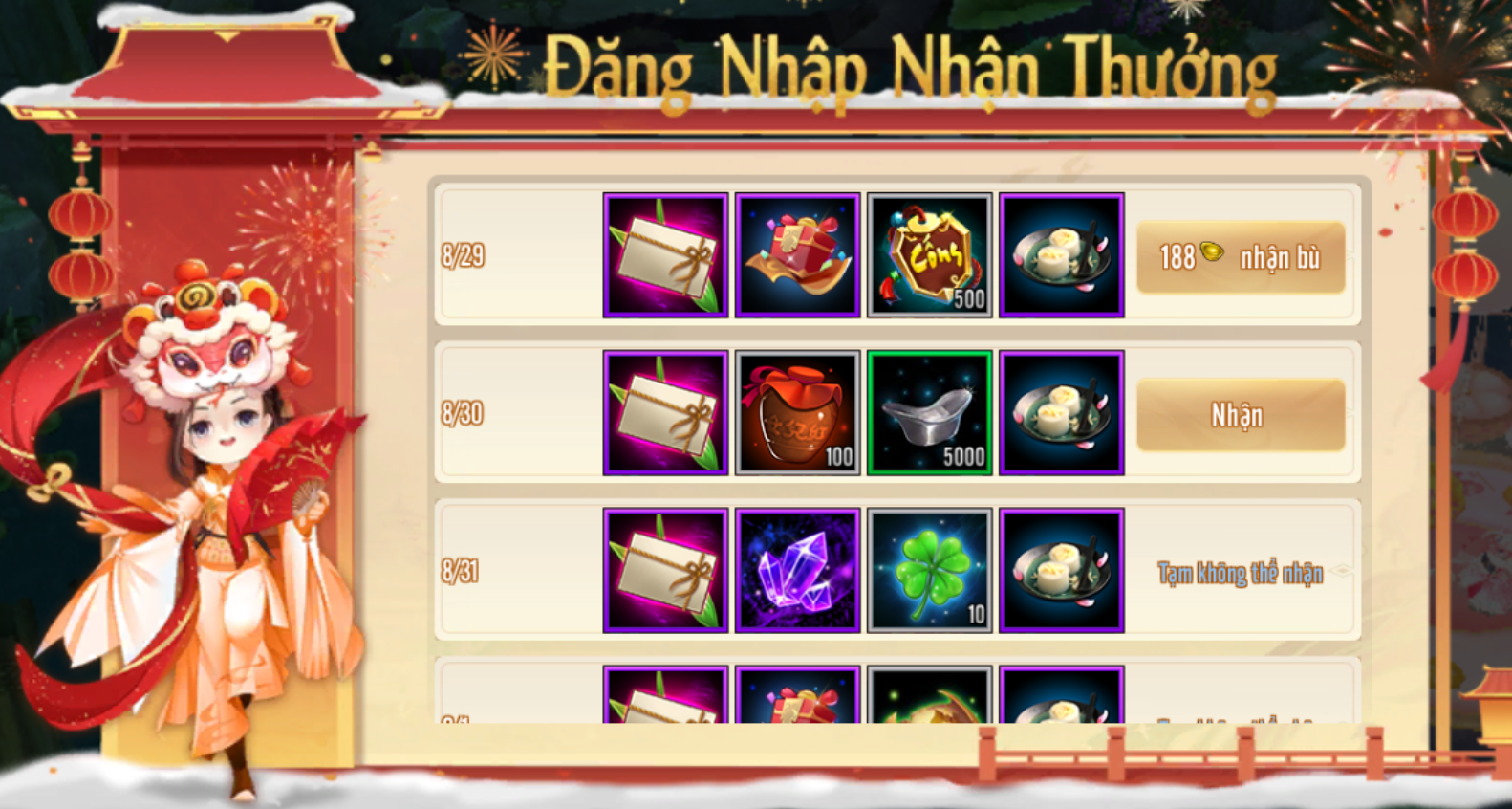 Đăng Nhập Nhận Thưởng