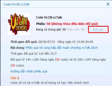Webgame nhập vai Võ Lâm Chi Mộng - Hướng Dẫn Nhận Code Cùng CCTalk