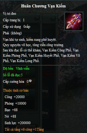 Webgame nhập vai Võ Lâm Chi Mộng - Bộ Huân Chương Bạch Long