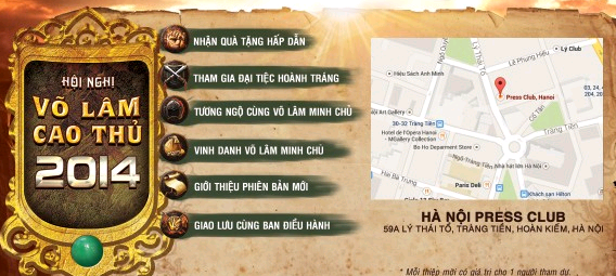Webgame nhập vai Võ Lâm Chi Mộng - Hội Nghị Võ Lâm Cao Thủ - Miền Bắc