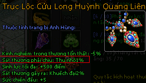 Bổ sung thuộc tính mới cho Liên Hoàng Kim/Bạch Ngân Anh Hùng - Kiếm Thế