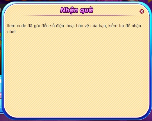 Đăng ký điện thoại nhận code Gunny