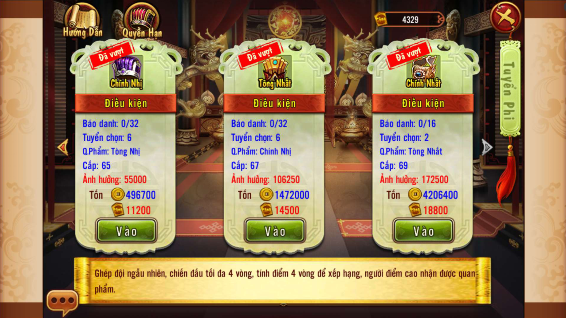 Cẩm Nang Game Tinh Năng Thăng Chức Quan Phẩm