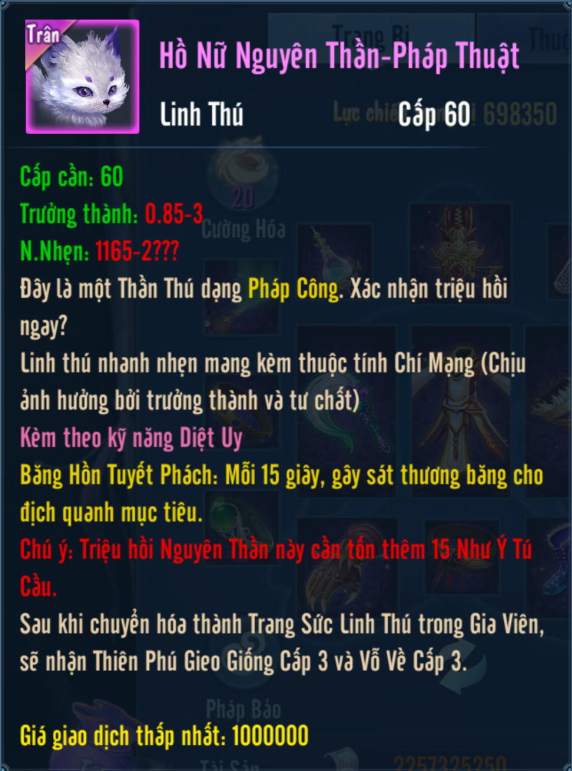 Hồ Nữ Nguyên Thần – Pháp Thuật