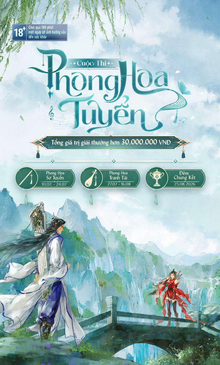Cuộc Thi Phong Hoa Tuyển 2026 - Công bố thông tin và Phần Thưởng | 10.07 - 23.08