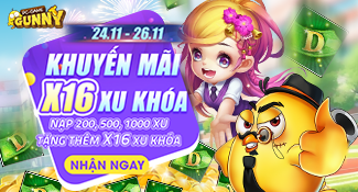 Khuyến mãi x16 Xu Khóa!