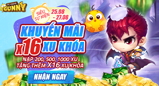 Khuyến mãi x16 Xu Khóa!