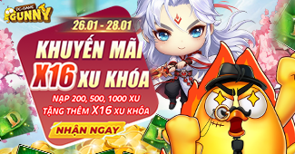 Khuyến mãi x16 Xu Khóa!