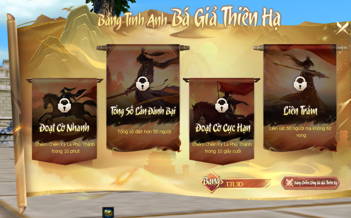 Bảng Tinh Anh Bá Giả Thiên Hạ