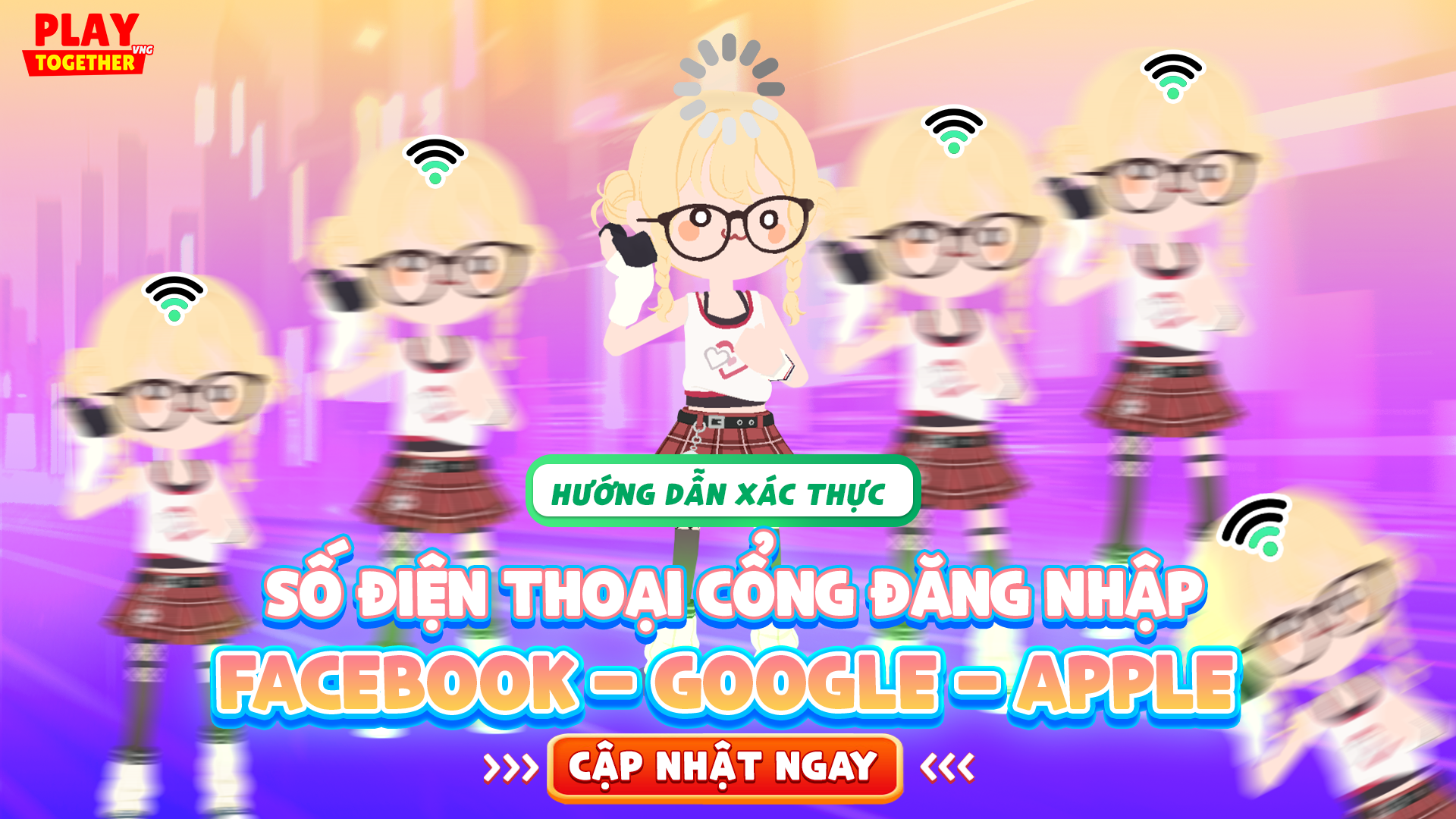 Hướng dẫn xác thực số điện thoại -  Cổng đăng nhập Facebook/Google/Apple