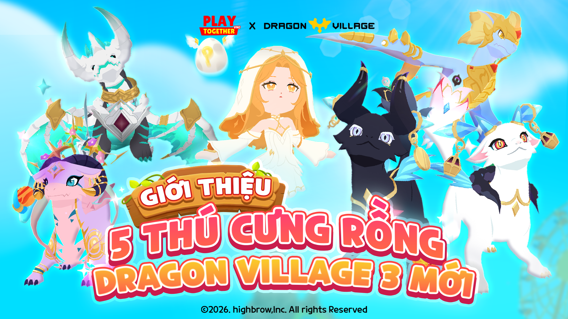 GIỚI THIỆU 5 THÚ CƯNG RỒNG MỚI DRAGON VILLAGE 3