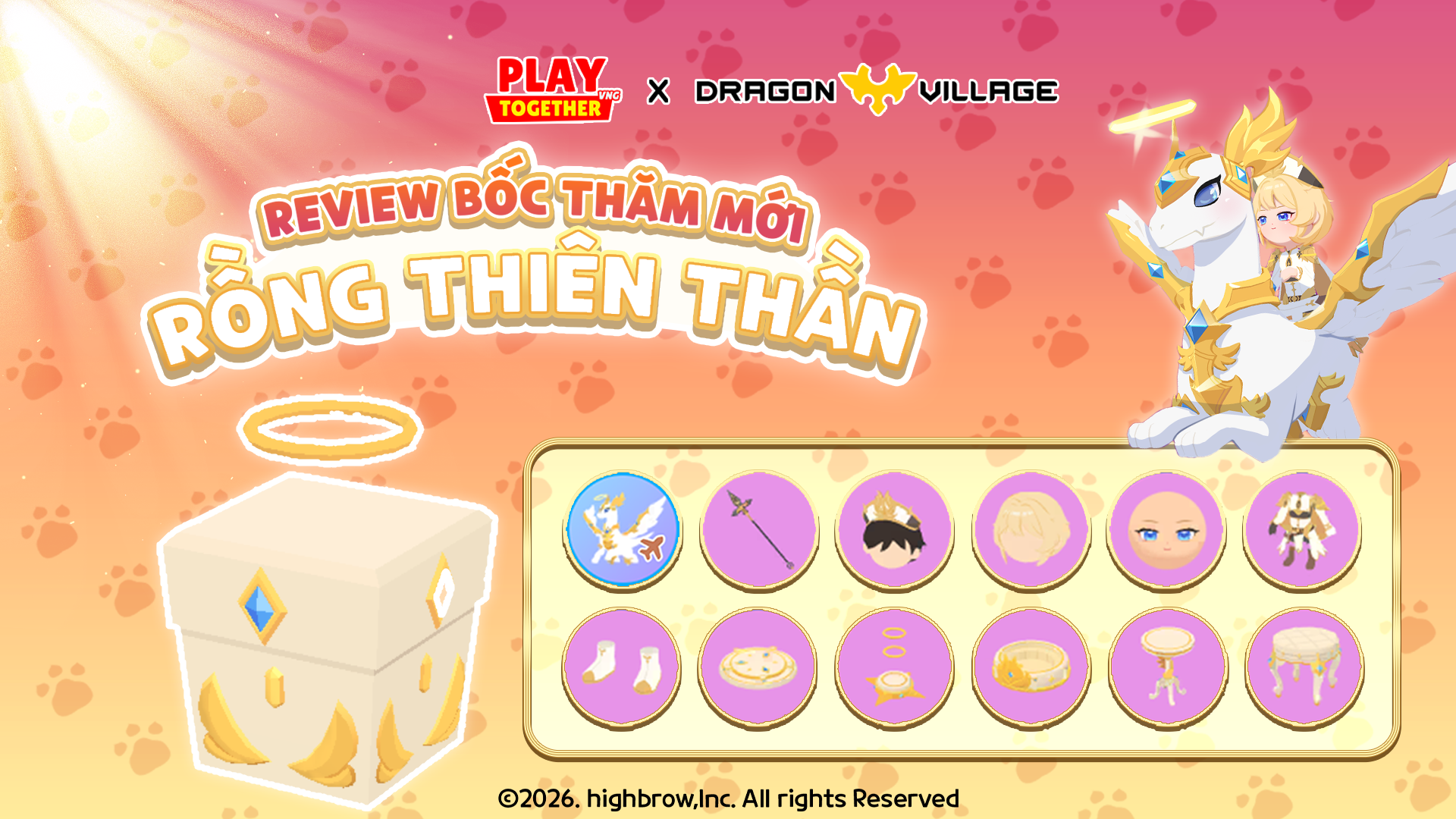 REVIEW HỘP BỐC THĂM RỒNG THIÊN THẦN MỚI SIÊU HOT TRONG SỰ KIỆN DRAGON VILLAGE