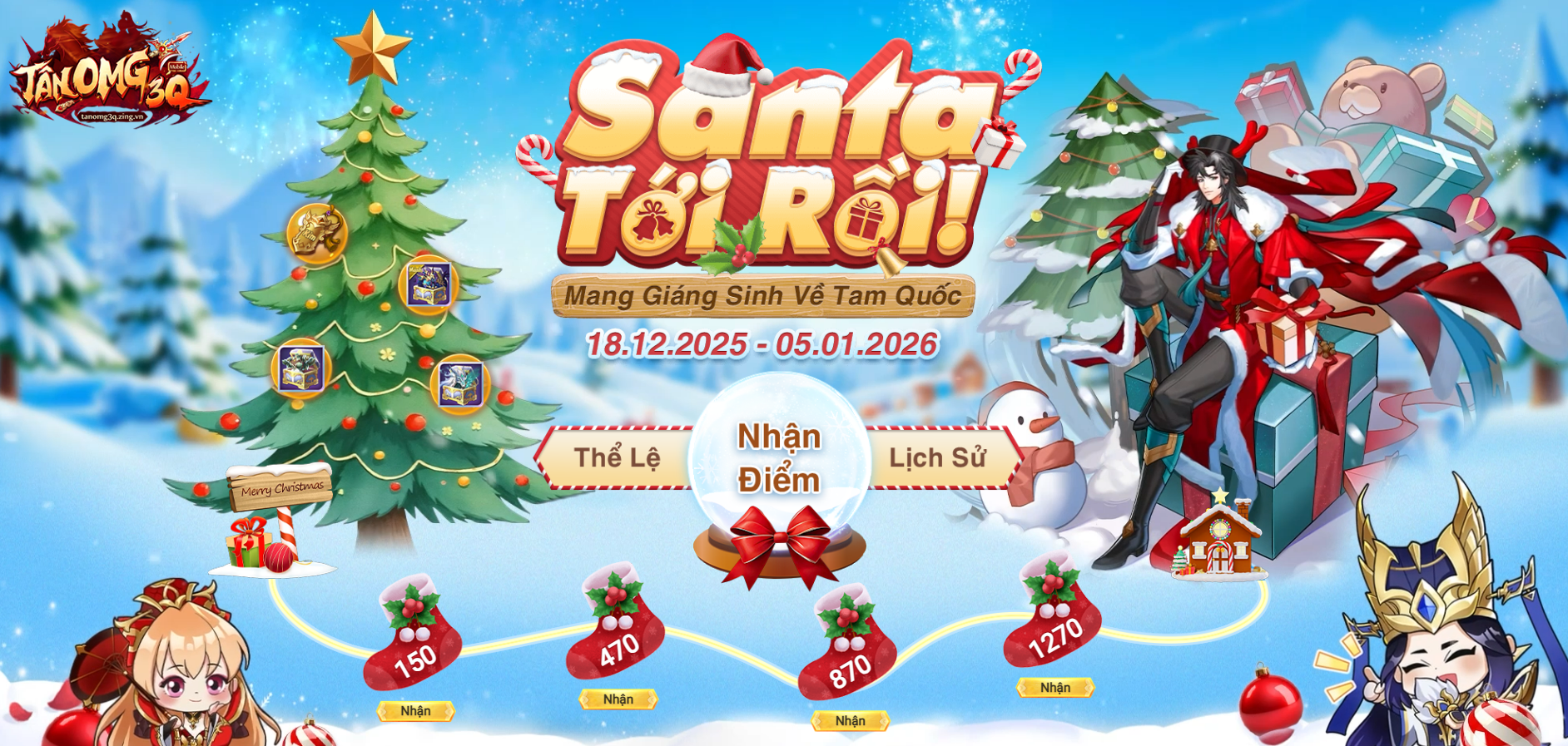 Sự Kiện Santa Tới Rồi