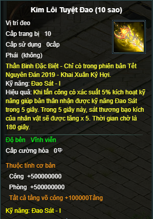 Nguyên Đán Tuyệt Thế Đao Vlcm - Khám Phá Bí Ẩn Của Vũ Khí Lừng Danh
