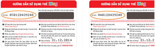 VNG phát hành thêm thẻ cào và mã thẻ Zing mới - Võ Lâm Miễn Phí